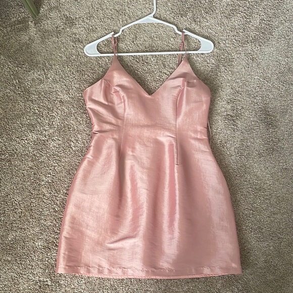 Luxxel Dresses & Skirts - Vintage Iridescent Pink Mini Dress